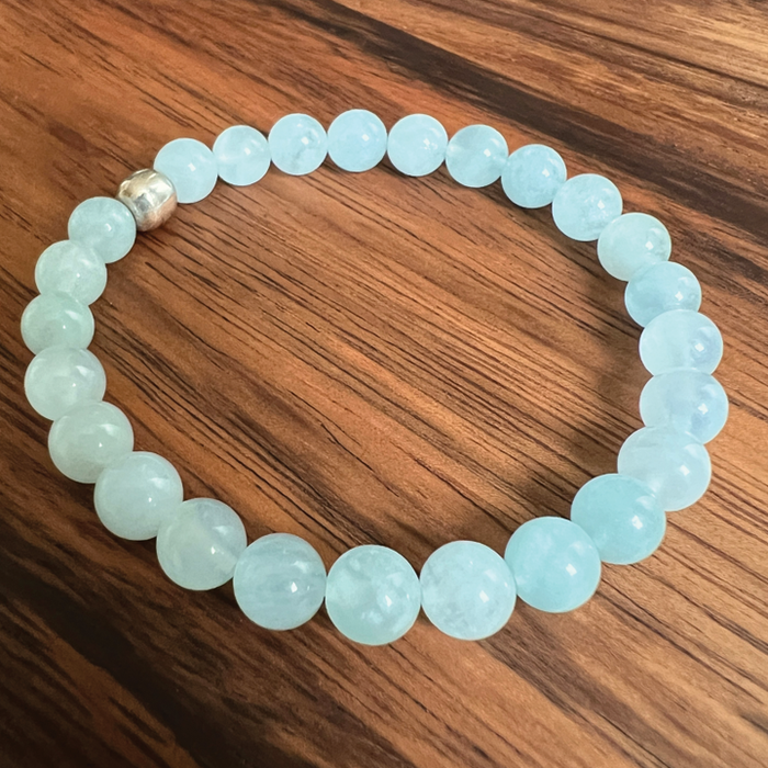 Ocean Serenity - Aquamarine Chakra Bracelet