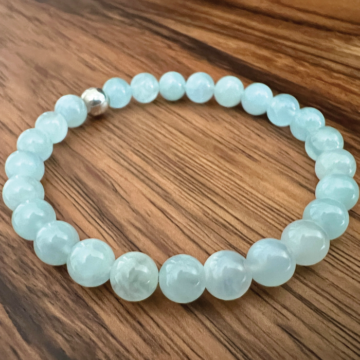 Ocean Serenity - Aquamarine Chakra Bracelet
