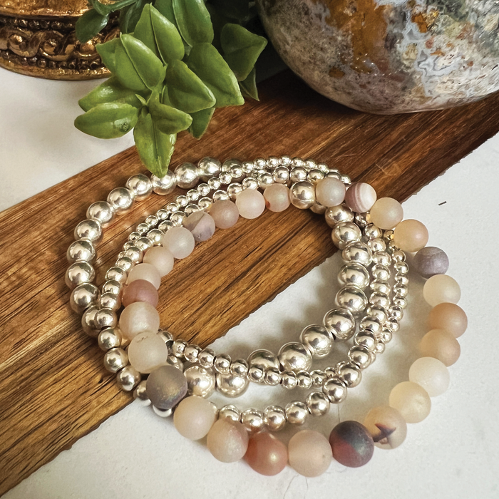 Soul Shimmer - Druzy Agate Chakra Bracelet