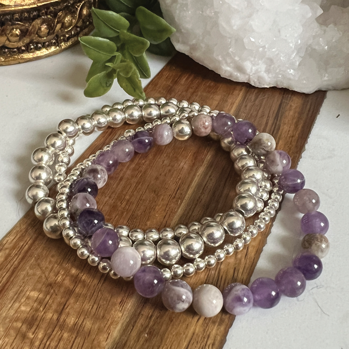 Spirit Bloom - Flower Amethyst Chakra Bracelet