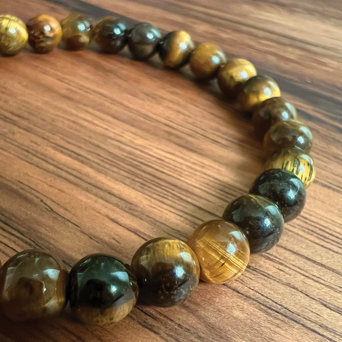 Courageous Energy – Tigers Eye King's Chakra Bracelet
