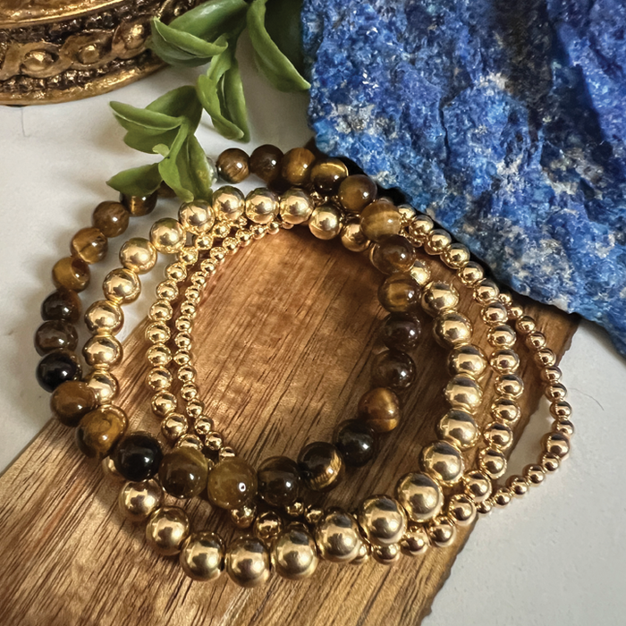 Courageous Energy - Tigers Eye Chakra Bracelet