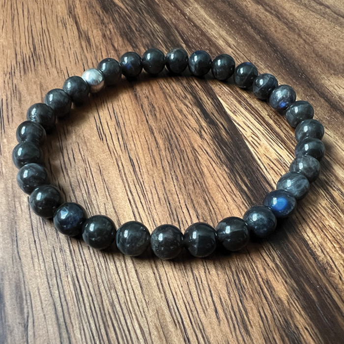 Blue Dream – Black Labradorite King's Chakra Bracelet