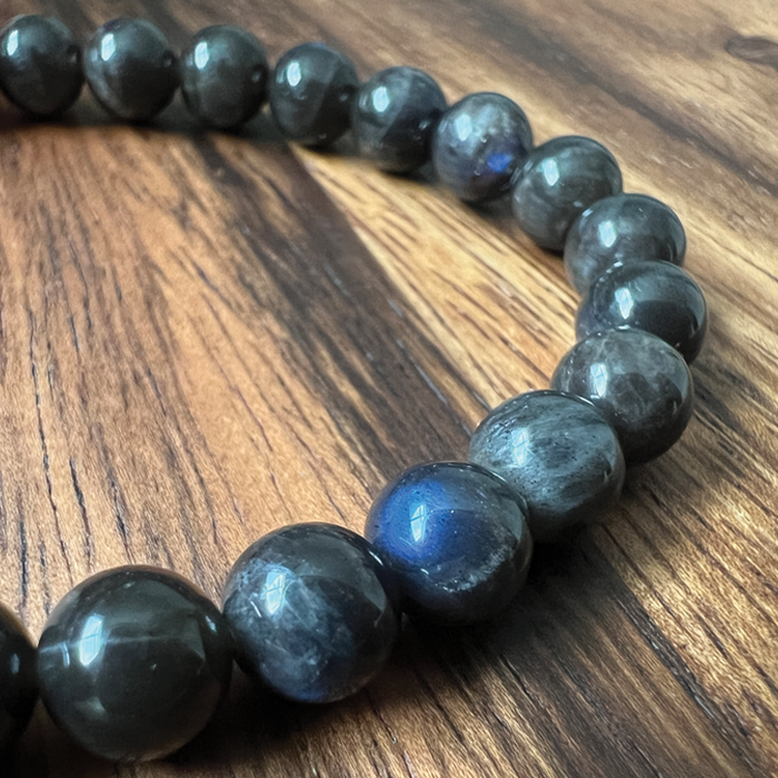 Blue Dream – Black Labradorite King's Chakra Bracelet