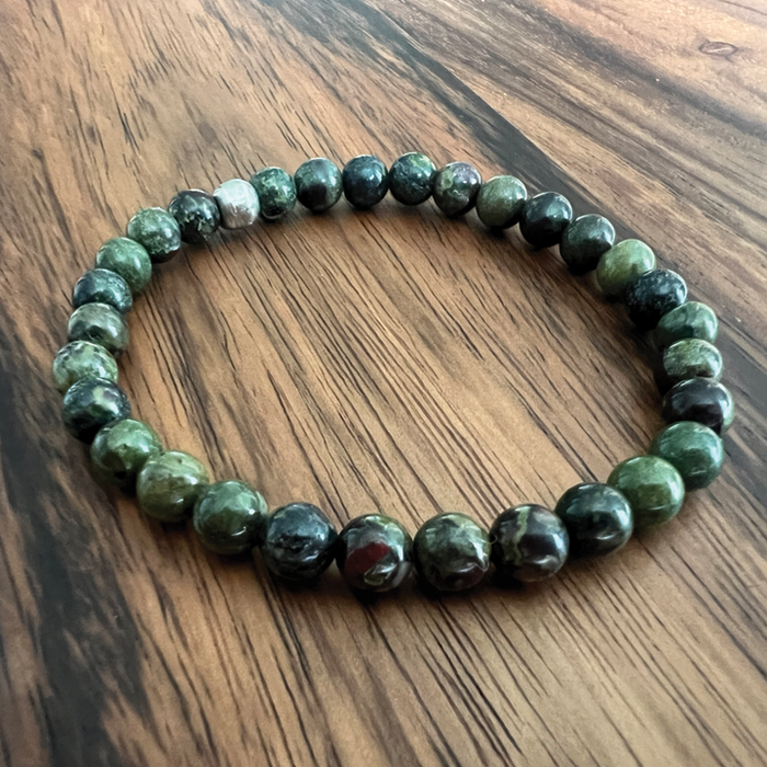 Brave Heart – Dragonblood Jasper King's Chakra Bracelet