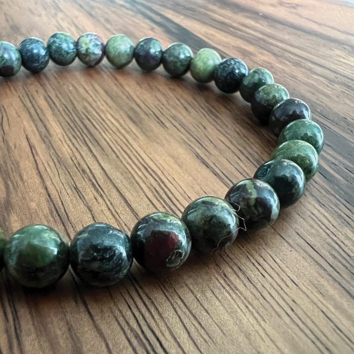 Brave Heart – Dragonblood Jasper King's Chakra Bracelet