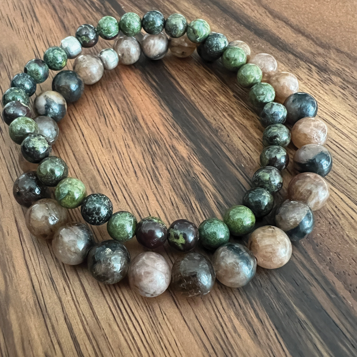 Brave Heart – Dragonblood Jasper King's Chakra Bracelet