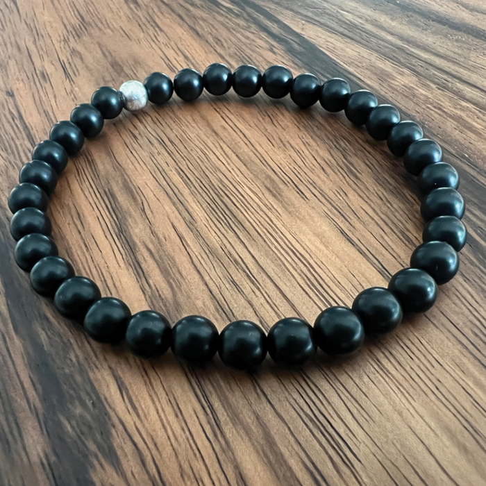 Protective Guardian – 6mm Onyx King's Chakra Bracelet
